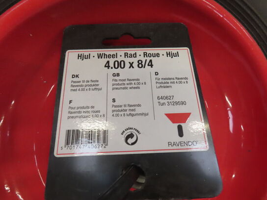 4 stk luftgummihjul RAVENDO