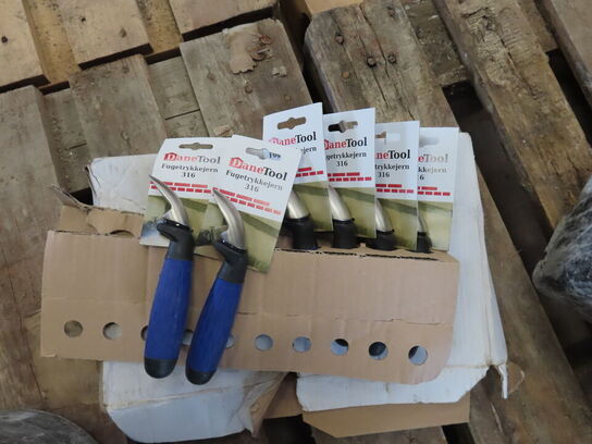 6 stk fugetrykkejern 316 DANETOOL mv.
