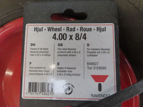 4 stk luftgummihjul RAVENDO