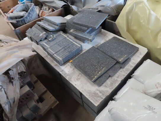 Palle med forskellige granitfliser