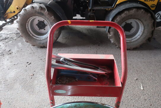 Båndstrammervogn samt båndstrammer