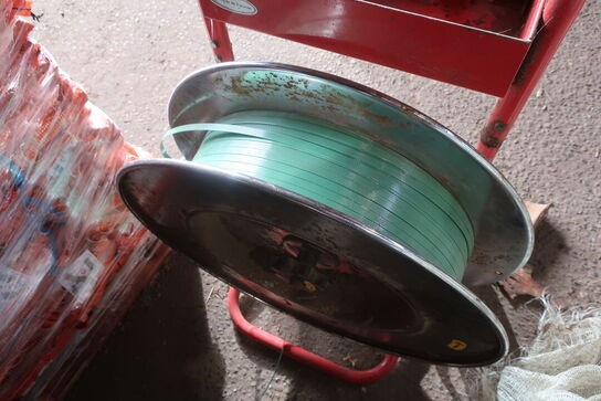 Båndstrammervogn samt båndstrammer