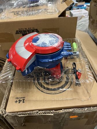 10 stk. elektrisk kaptain amerikas skjold med skyder