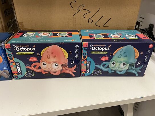 42 stk. small duck, 20 stk cute crab/octopus og fjernstyret fly