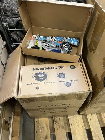 45 stk. cute crab og 14 stk. eleksrisk gel legetøjspistol