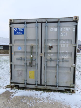 20" container med indbygget el og lys