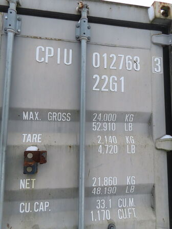 20" container med indbygget el og lys