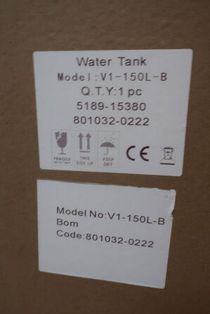Varmvandsbeholder VALDEMAR V1-150L-B 150L (ubrugt)