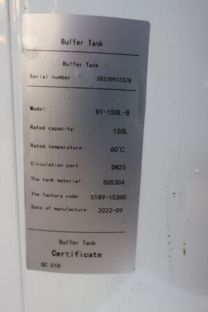 Varmvandsbeholder VALDEMAR V1-150L-B 150L (ubrugt)