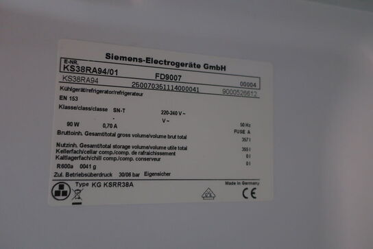 Køleskab SIEMENS KG KSRR38A