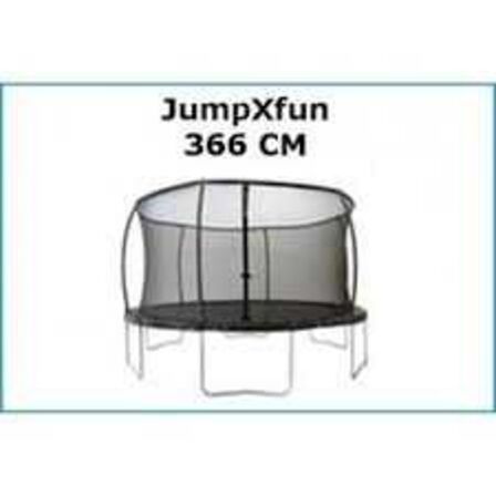 JumpXfun Ø:366 cm Trampolin med sikkerhedsnet 