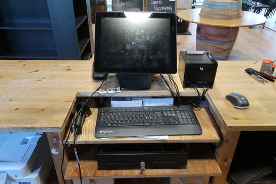 Komplet POS kasseterminal med touchskærm - K3