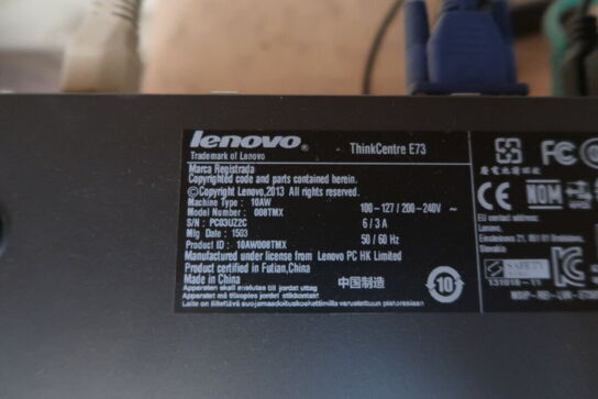 Lenovo PC + 2 stk. Skærme & tastatur 