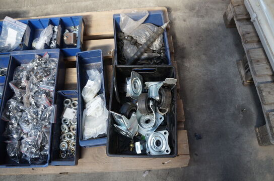 Palle med diverse hjul, beslag mv. 