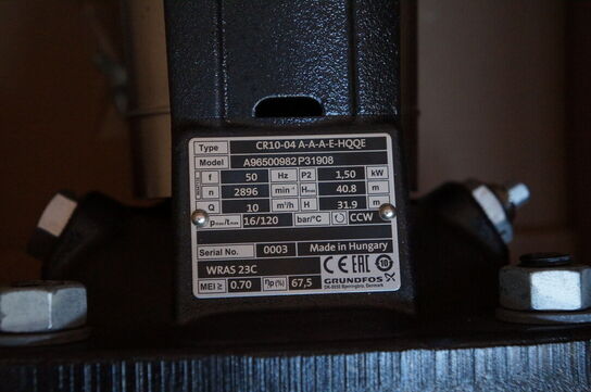 El-motor GRUNDFOS CR10-04A-A-A-E-HQQE 