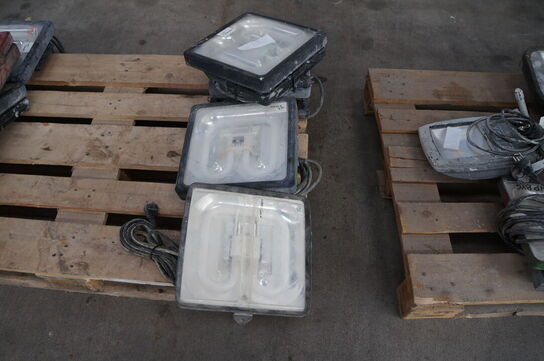 4 stk. Arbejdslamper 