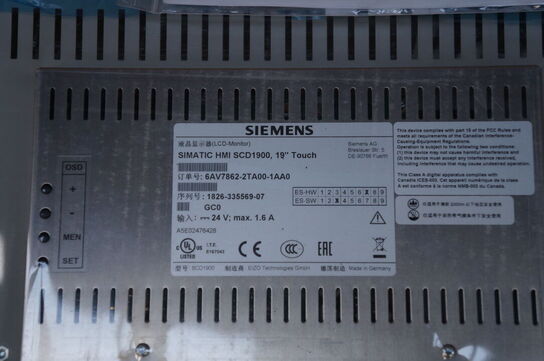 Simatic HMI SCD1900 19 Touch SIEMENS 