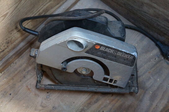 Værktøjskasse i træ inkl. 3 stk. elværktøj 