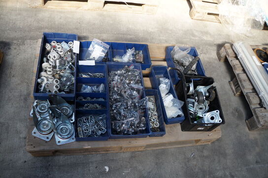 Palle med diverse hjul, beslag mv. 