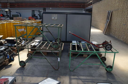 3 stk. Transportvogne 
