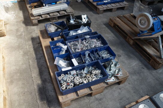 Palle med diverse hjul, beslag mv. 