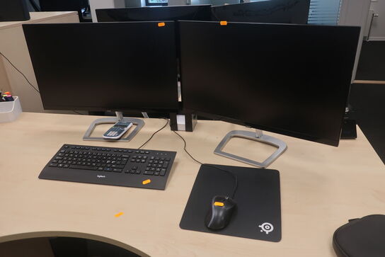 2 stk. skærme PHILIPS 276E / tastatur m.m.
