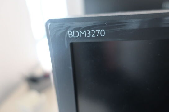 2 stk. skærme PHILIPS BDM3270 og 276E / tastatur m.m.