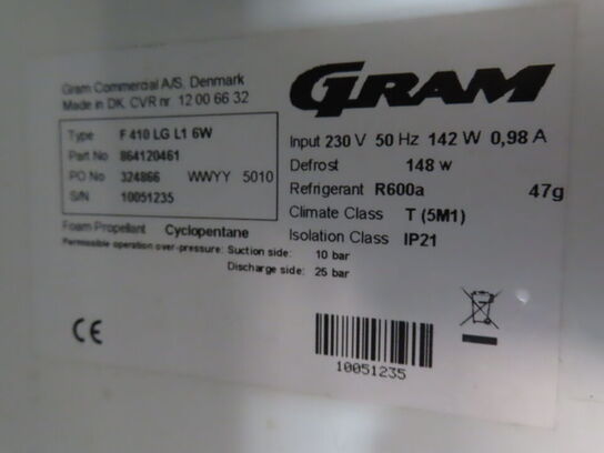 Køleskab GRAM F410LG