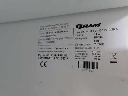 Køleskab GRAM IIRR410 LG