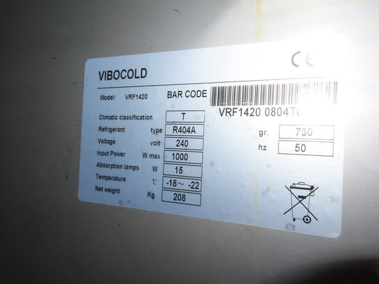 Dobbeltfryseskab VIBOCOLD VRF1420