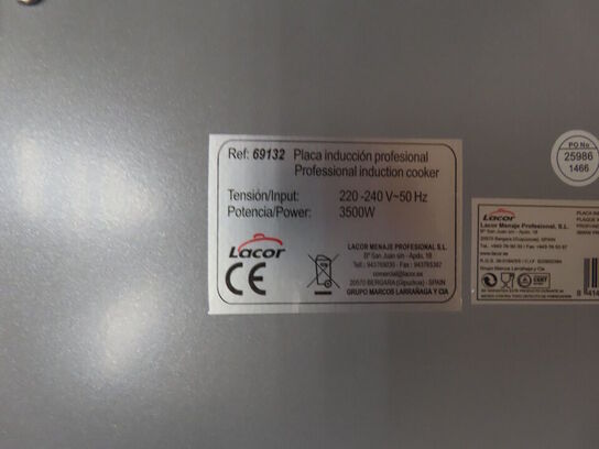 Kogeplade, induction LACOR 69132