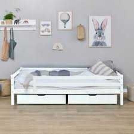 Hoppekids ECO Dream juniorseng 90x200 cm med skuffer & sengehest 