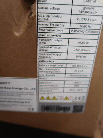 Inverter GROWATT SPH 8000TL3 BH-UP