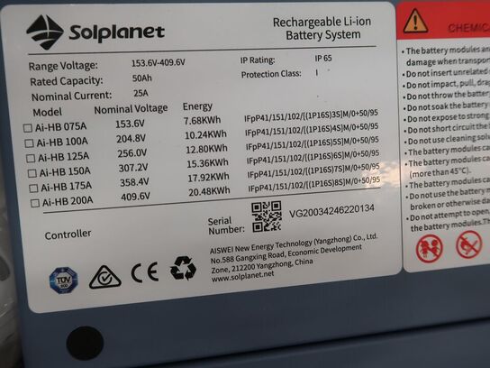 Batteri SOLPLANET ASW36K-LT-G3