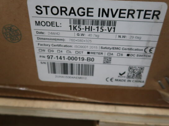 Storage Inveter 1K5-HI-15-V1