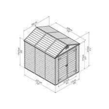 Skur Palram - Canopia Skylight 4,2 m2 - midnatsgrå 
