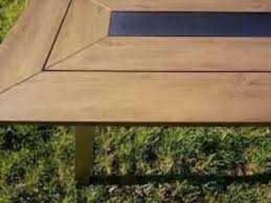Cadiz havebord - teak look 200x100 cm