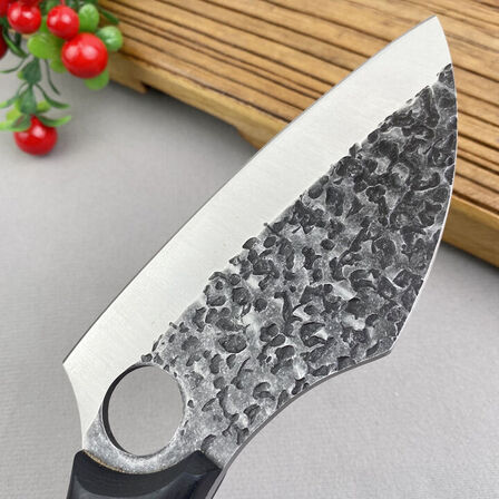 2 stk. Køkkenkniv med ergonomisk håndtag - Sort