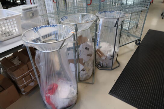 3 stk. skraldespandsstativer