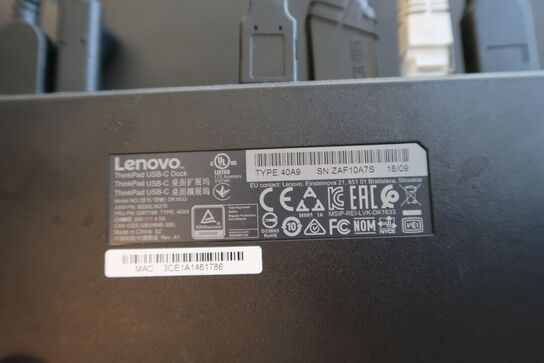 Headset JABRA, dockingstation LENOVO