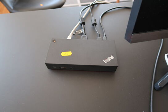 Computerskærm SAMSUNG U28R552UQR, Dockingstation ThinkPad USB-C Dock Gen2