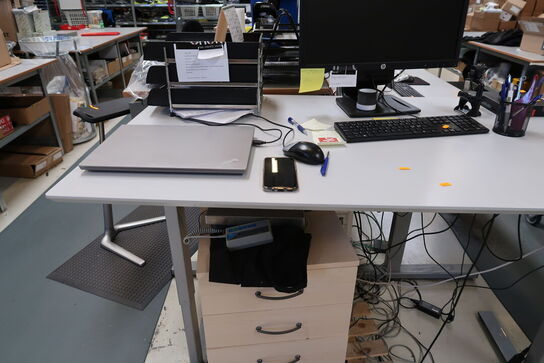 El. hæve/sænke skrivebord uden indhold