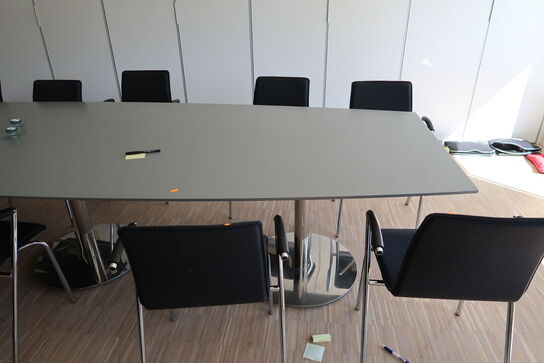 Mødebord ZETA Furniture med 12 stk. mødestole FOUR DESIGN