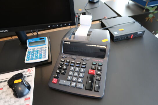 2 stk. computerskærme SAMSUNG S24E450, tastatur, mus, computer LENOVO