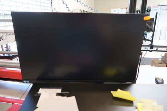 Computerskærm LENOVO, tastatur, håndscanner, computer LENOVO