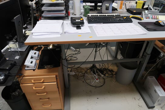 El. hæve/sænke skrivebord uden indhold