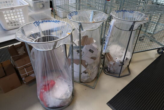 3 stk. skraldespandsstativer