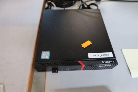 Computerskærm HP, tastatur, håndscanner, computer LENOVO