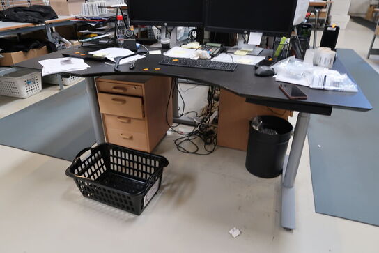 El. hæve/sænke skrivebord uden indhold