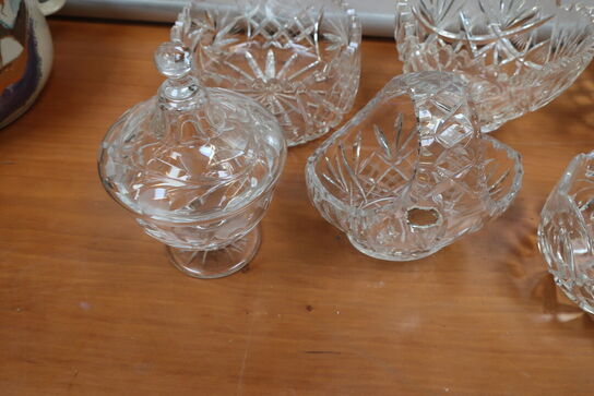 8 stk. glasskåle 